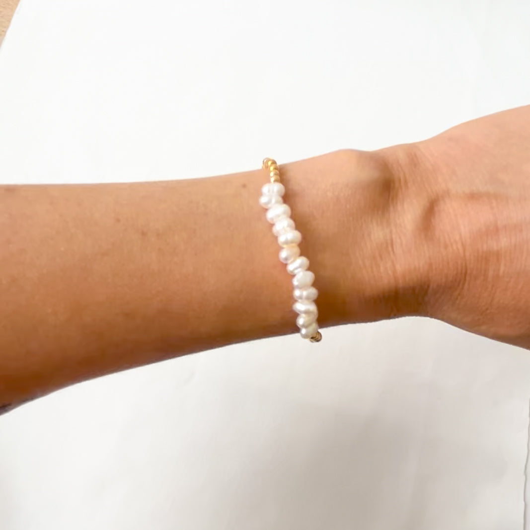 Gold-Filled Pearl Bracelet