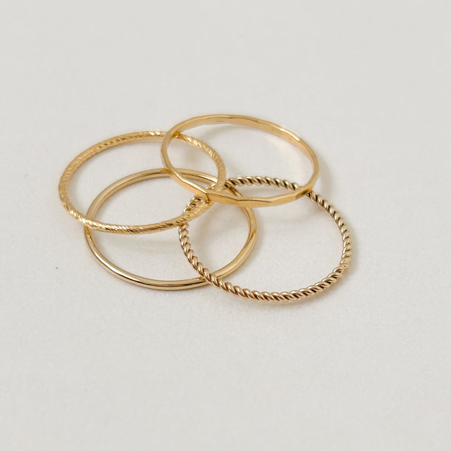 Hammered Stacking Ring