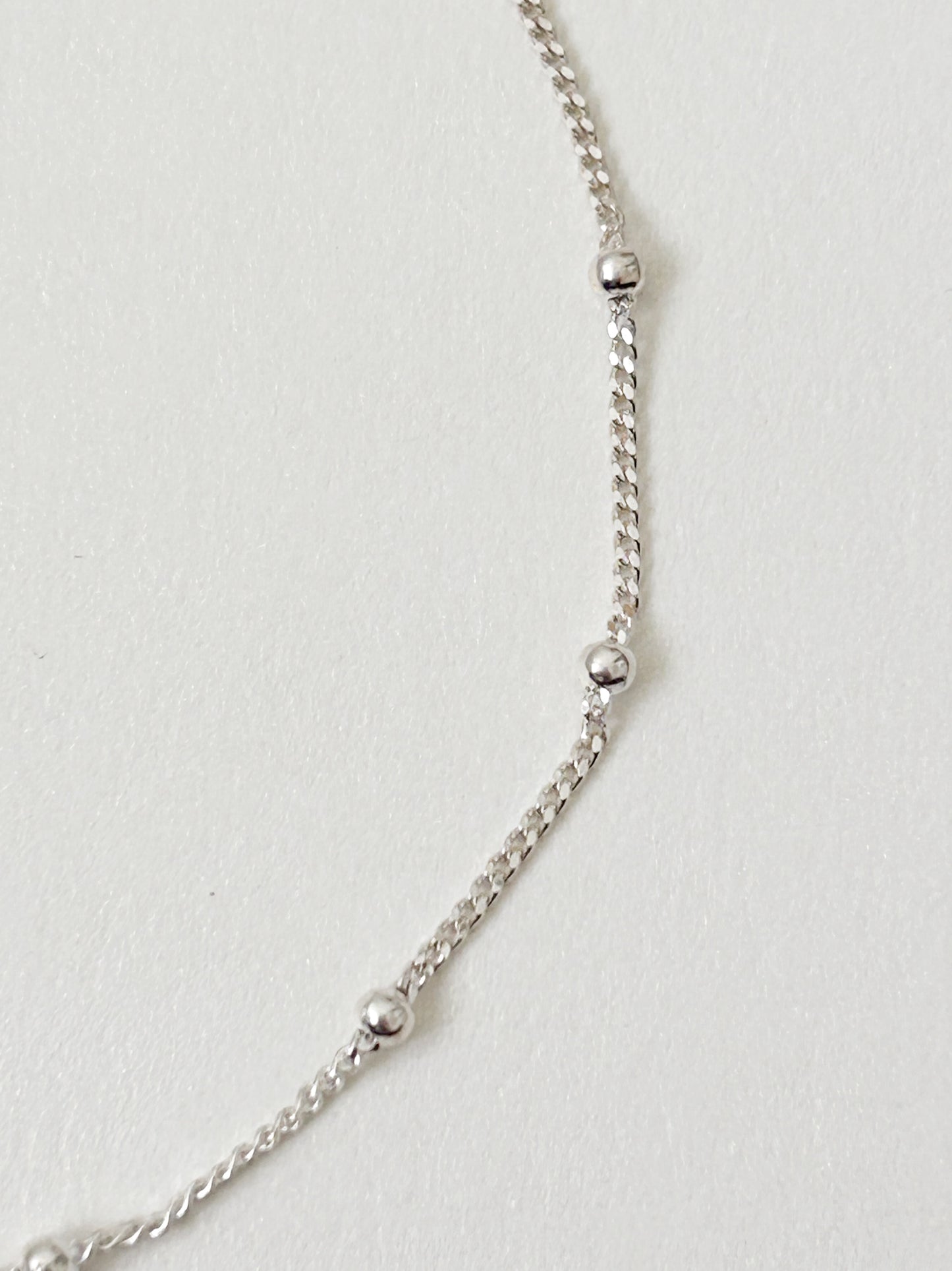 Silver Satellite Anklet