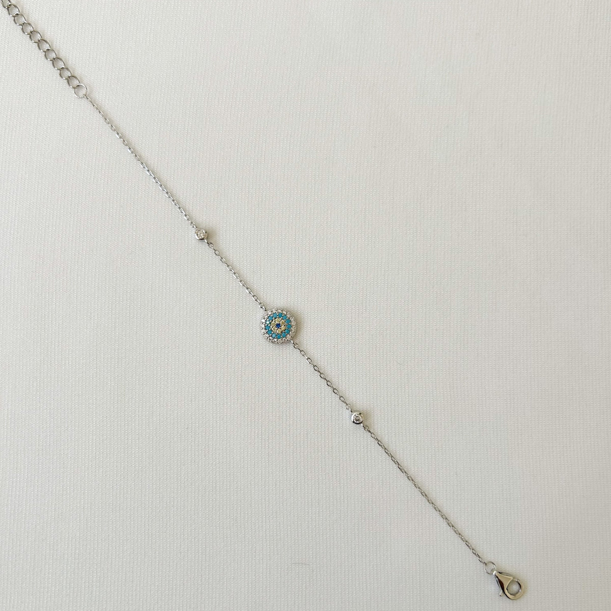 Sterling Silver Eye of Protection Bracelet