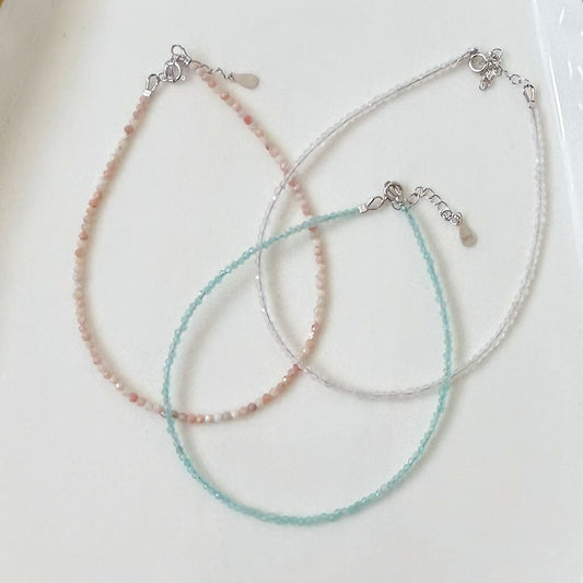 Mini Gemstone Anklet