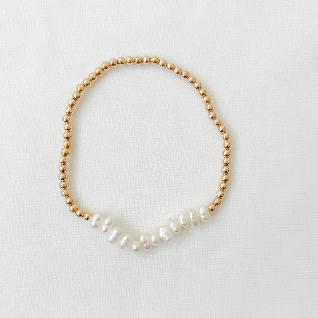 Gold-Filled Pearl Bracelet