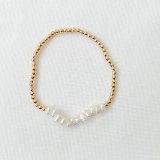 Gold-Filled Pearl Bracelet