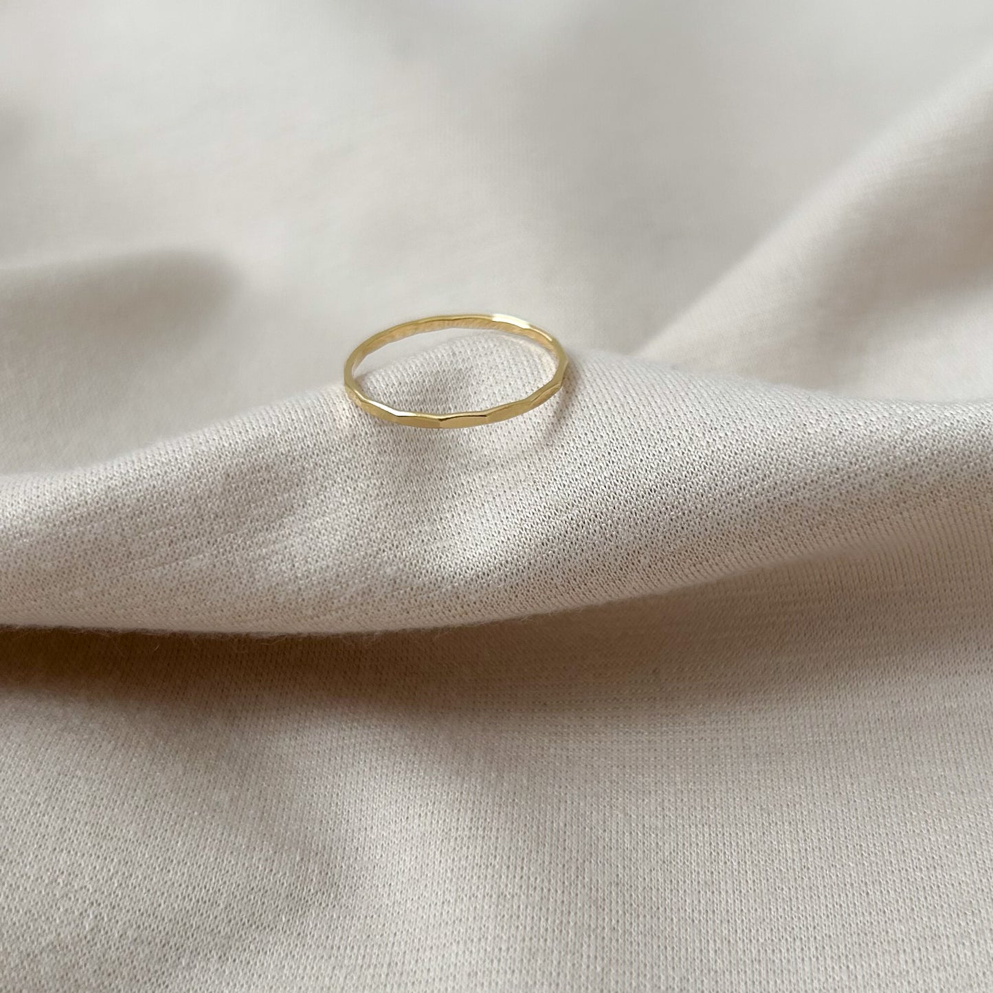 Hammered Stacking Ring