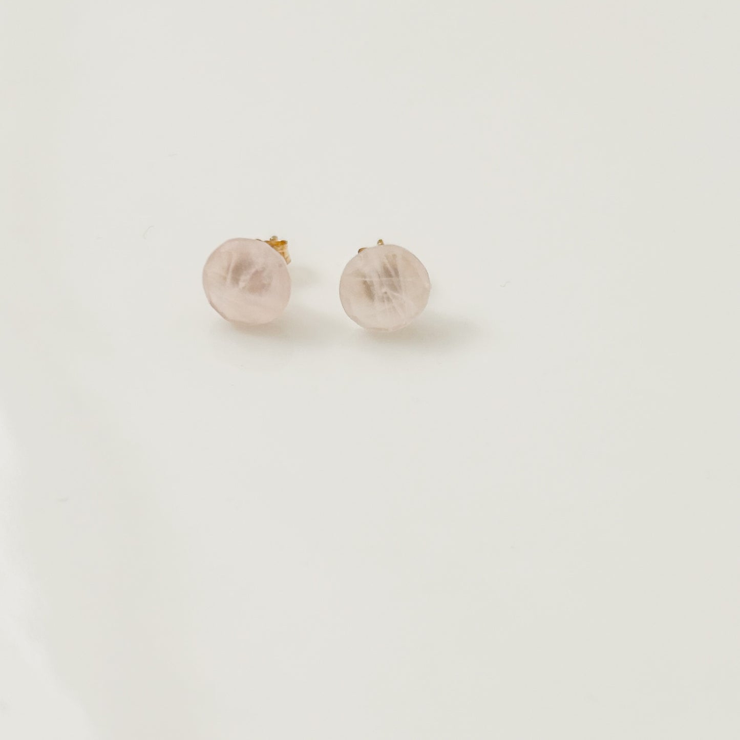 Rose Quartz Studs