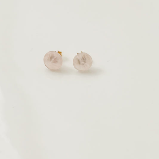 Rose Quartz Studs