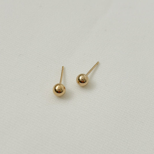 Gold-Filled Ball Stud Earrings