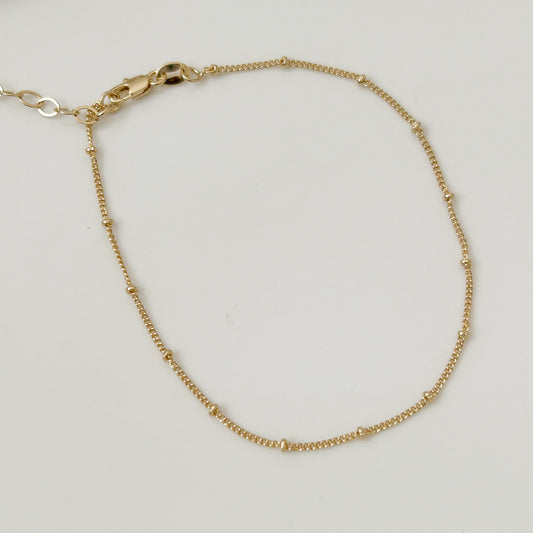 Gold-Filled Satellite Anklet
