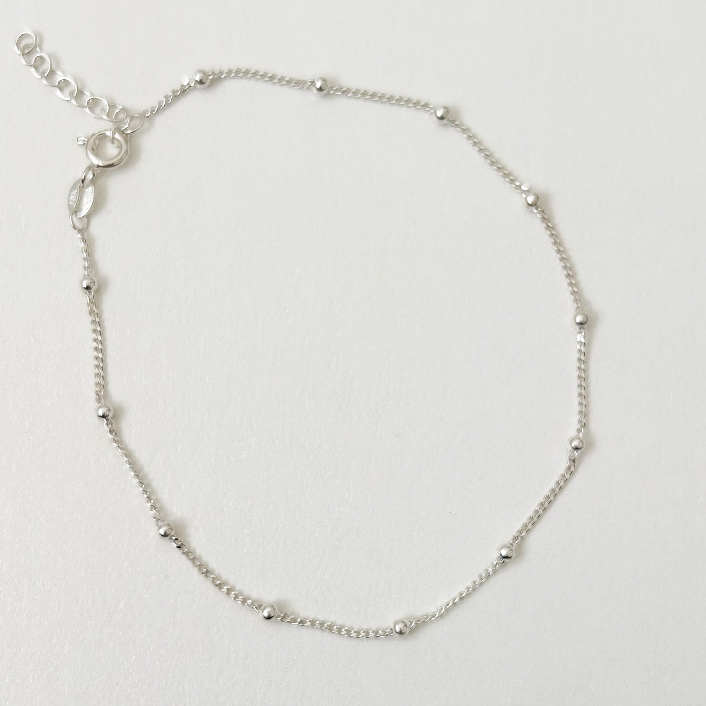 Silver Satellite Anklet