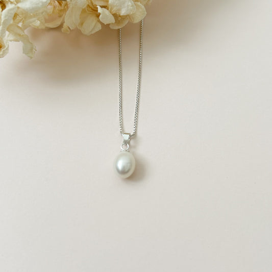 Freshwater Pearl Necklace- Sterling Silver