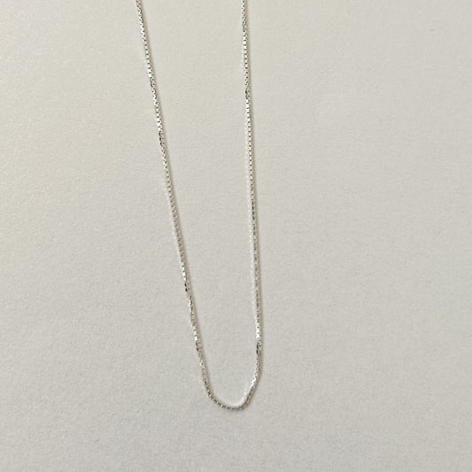Silver Box Chain Necklace