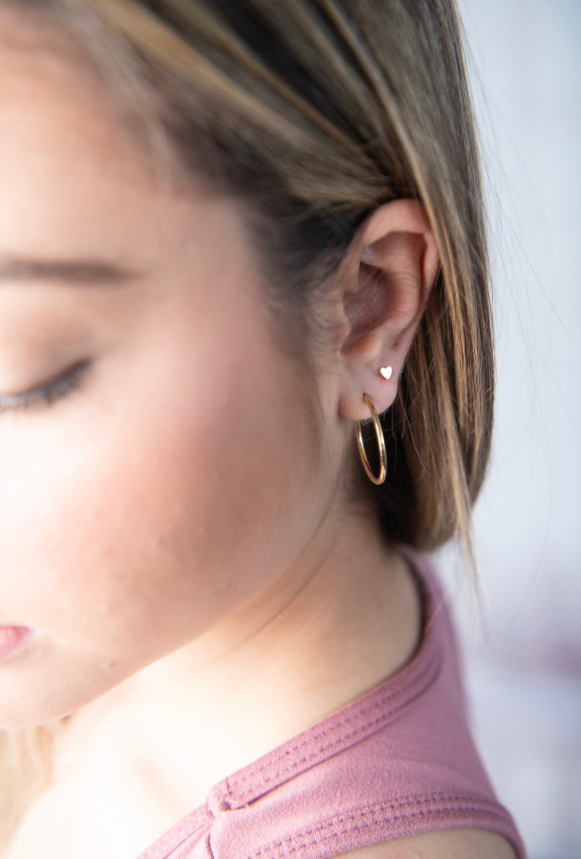 Mini Heart Studs