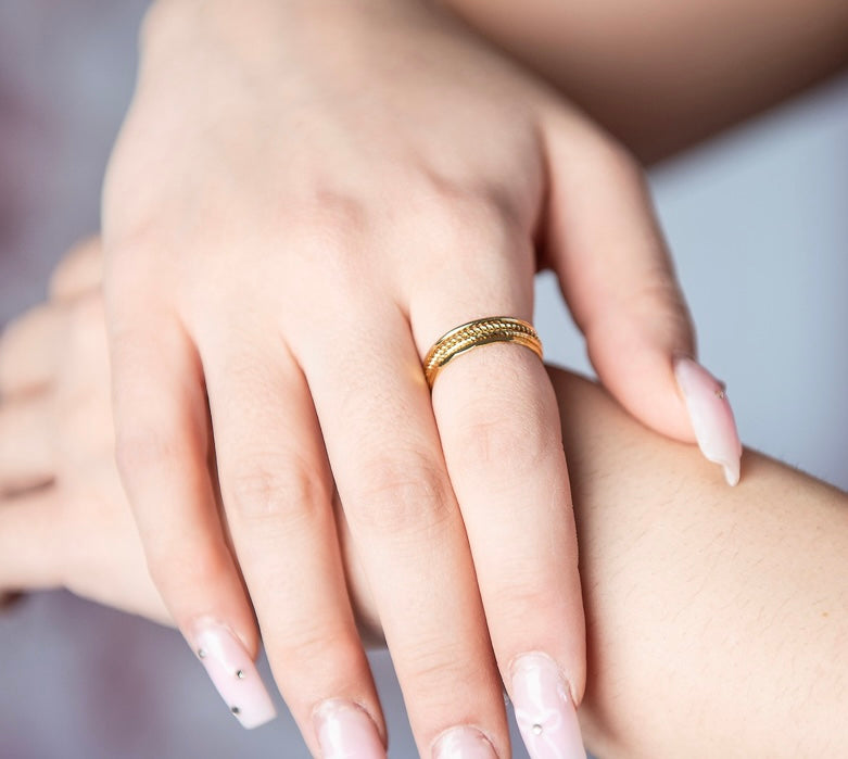 Textured Stacking Ring