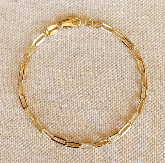Short Link Paperclip Bracelet