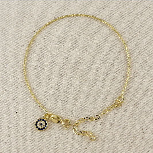 18k Gold-Filled Eye of Protection Bracelet