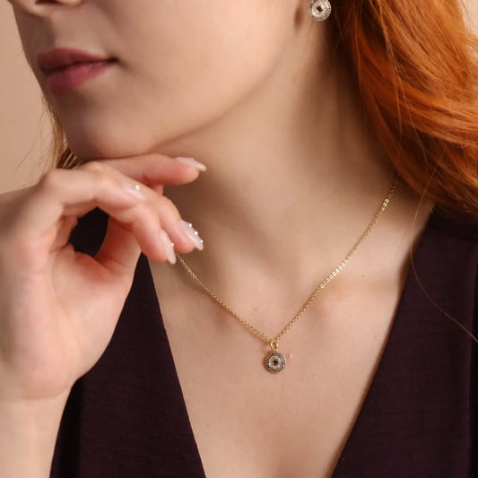 18k Gold-Filled Eye Of Protection Necklace